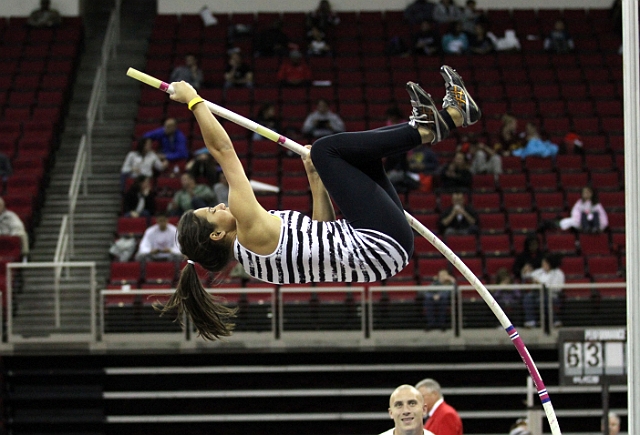 2011CalHSIndoor-132.JPG - 2011 California High School Indoor Invitational track and field meet, February 26, 2011 at the Save Mart Center, Fresno, CA.