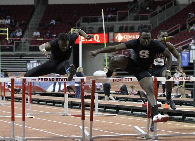 2011CalHSIndoor-141.JPG - 2011 California High School Indoor Invitational track and field meet, February 26, 2011 at the Save Mart Center, Fresno, CA.