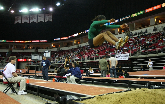 2011CalHSIndoor-194.JPG - 2011 California High School Indoor Invitational track and field meet, February 26, 2011 at the Save Mart Center, Fresno, CA.