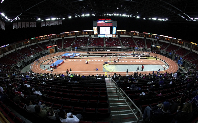 2011CalHSIndoor-447.JPG - 2011 California High School Indoor Invitational track and field meet, February 26, 2011 at the Save Mart Center, Fresno, CA.