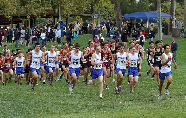 2011DFALXC-001.JPG - Diablo Foothill Athletic League Cross Country Championships, November 5, 2011, at Hidden Lakes Park, Martinez, CA