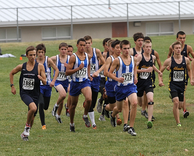 2011DFALXC-119.JPG - Diablo Foothill Athletic League Cross Country Championships, November 5, 2011, at Hidden Lakes Park, Martinez, CA