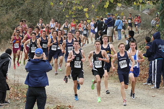2011DFALXC-123.JPG - Diablo Foothill Athletic League Cross Country Championships, November 5, 2011, at Hidden Lakes Park, Martinez, CA