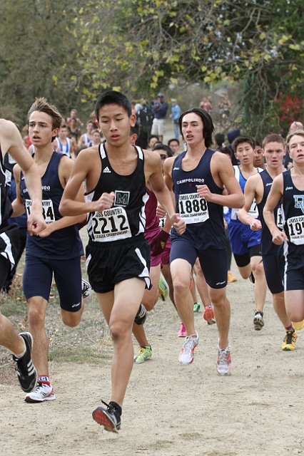 2011DFALXC-126.JPG - Diablo Foothill Athletic League Cross Country Championships, November 5, 2011, at Hidden Lakes Park, Martinez, CA