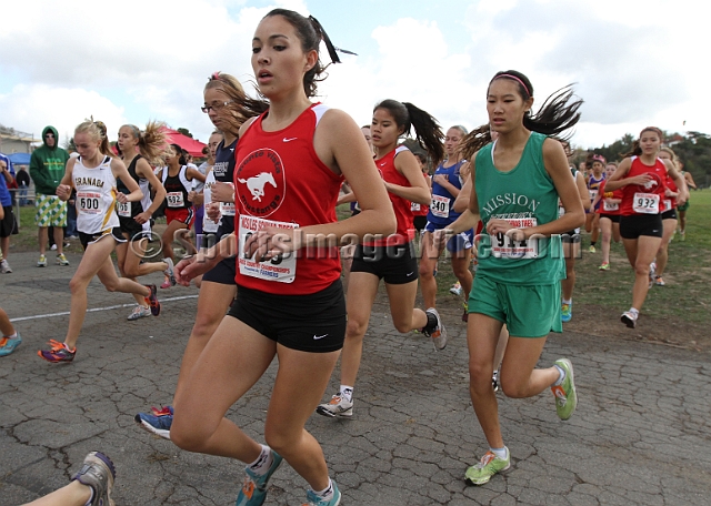 2011NCSXCD1-004.JPG - 2011 North Coast Section Cross Country Championships, Hayward High School, Hayward, California