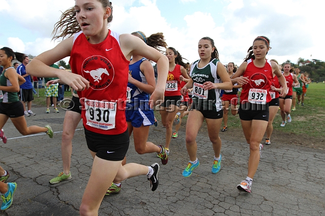 2011NCSXCD1-005.JPG - 2011 North Coast Section Cross Country Championships, Hayward High School, Hayward, California
