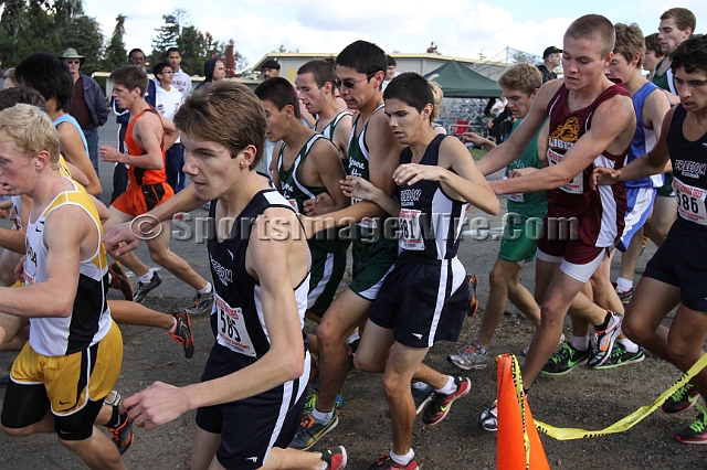 2011NCSXCD1-042.JPG - 2011 North Coast Section Cross Country Championships, Hayward High School, Hayward, California