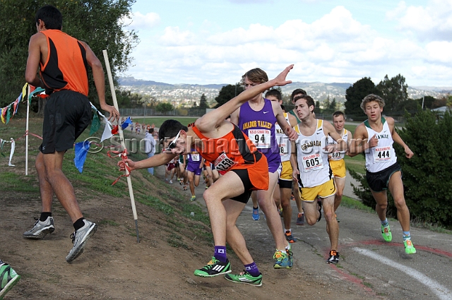 2011NCSXCD1-048.JPG - 2011 North Coast Section Cross Country Championships, Hayward High School, Hayward, California