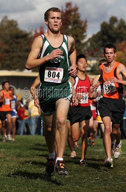 2011NCSXCD1-068.JPG - 2011 North Coast Section Cross Country Championships, Hayward High School, Hayward, California