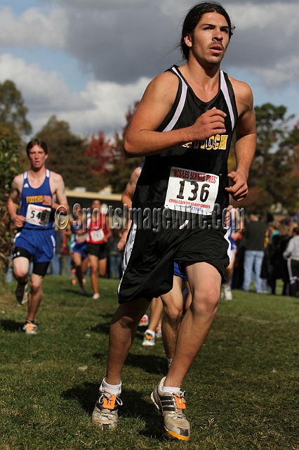 2011NCSXCD1-075.JPG - 2011 North Coast Section Cross Country Championships, Hayward High School, Hayward, California