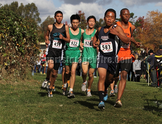 2011NCSXCD1-077.JPG - 2011 North Coast Section Cross Country Championships, Hayward High School, Hayward, California