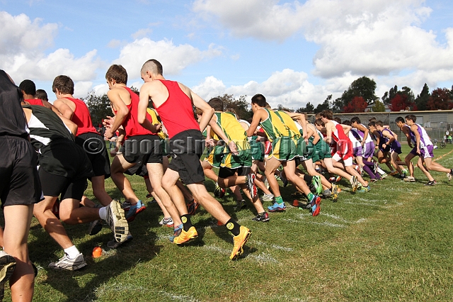 2011NCSXCD2-003.JPG - 2011 North Coast Section Cross Country Championships, Hayward High School, Hayward, California