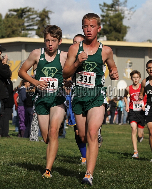 2011NCSXCD2-022.JPG - 2011 North Coast Section Cross Country Championships, Hayward High School, Hayward, California