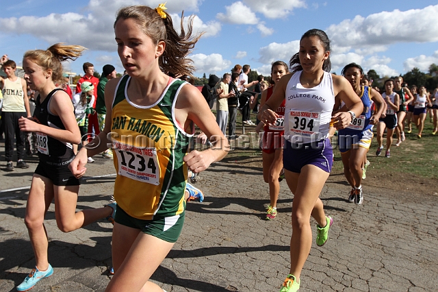 2011NCSXCD2-050.JPG - 2011 North Coast Section Cross Country Championships, Hayward High School, Hayward, California