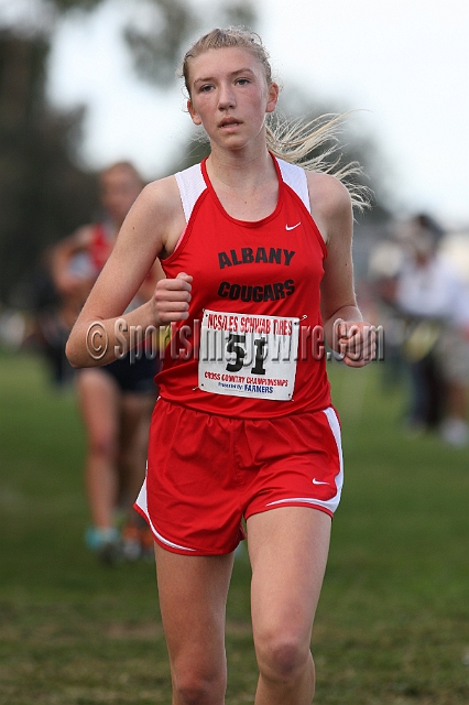 2011NCSXCD3-044.JPG - 2011 North Coast Section Cross Country Championships, Hayward High School, Hayward, California