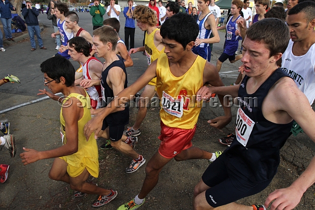 2011NCSXCD3-055.JPG - 2011 North Coast Section Cross Country Championships, Hayward High School, Hayward, California