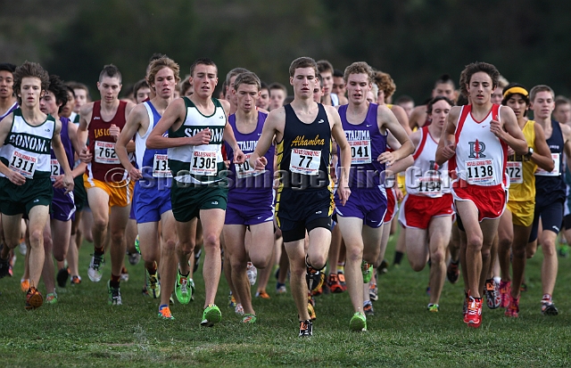 2011NCSXCD3-058.JPG - 2011 North Coast Section Cross Country Championships, Hayward High School, Hayward, California