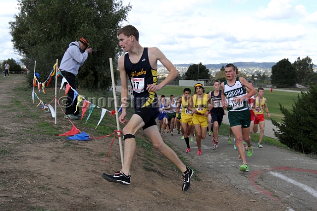 2011NCSXCD3-060.JPG - 2011 North Coast Section Cross Country Championships, Hayward High School, Hayward, California