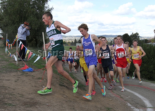 2011NCSXCD3-061.JPG - 2011 North Coast Section Cross Country Championships, Hayward High School, Hayward, California