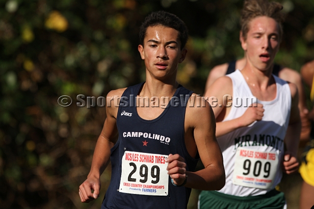 2011NCSXCD3-095.JPG - 2011 North Coast Section Cross Country Championships, Hayward High School, Hayward, California