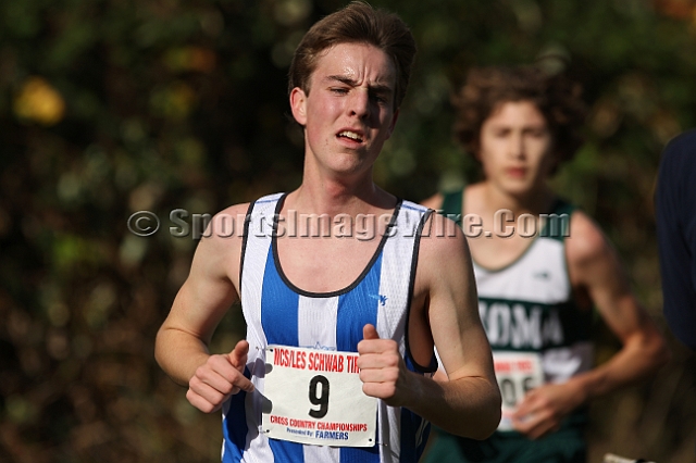 2011NCSXCD3-101.JPG - 2011 North Coast Section Cross Country Championships, Hayward High School, Hayward, California