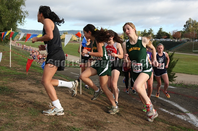 2011NCSXCD4-010.JPG - 2011 North Coast Section Cross Country Championships, Hayward High School, Hayward, California