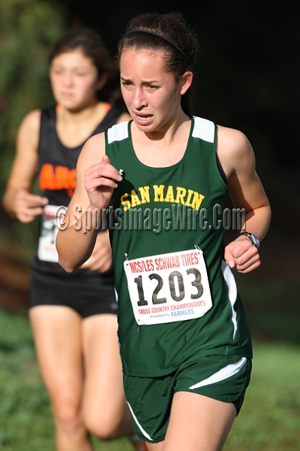 2011NCSXCD4-038.JPG - 2011 North Coast Section Cross Country Championships, Hayward High School, Hayward, California