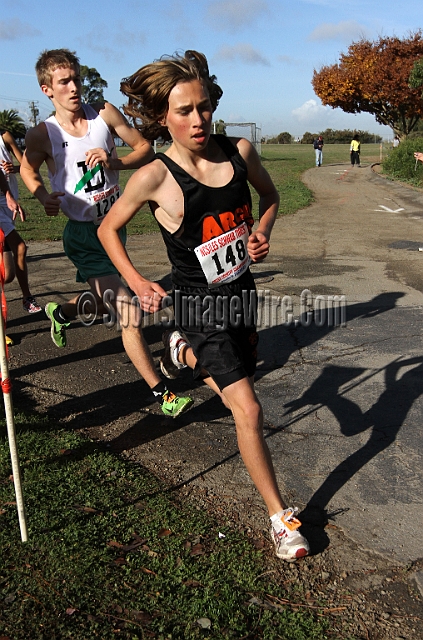2011NCSXCD4-055.JPG - 2011 North Coast Section Cross Country Championships, Hayward High School, Hayward, California