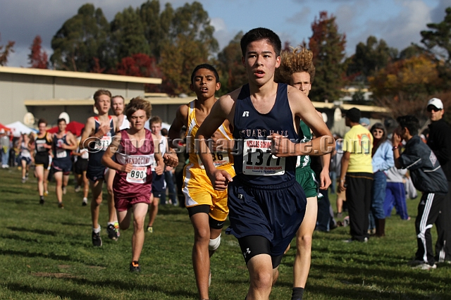 2011NCSXCD5-076.JPG - 2011 North Coast Section Cross Country Championships, Hayward High School, Hayward, California