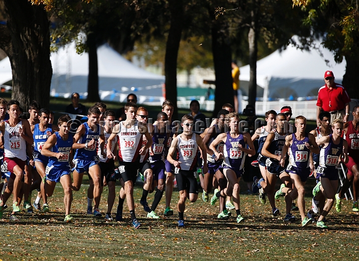 2013-NCAAXCWestSU-028.JPG - Nov 15, 2013; Sacramento, CA, USA; The NCAA D1 West Cross Country Regional at the Haggin Oaks Golf Course.