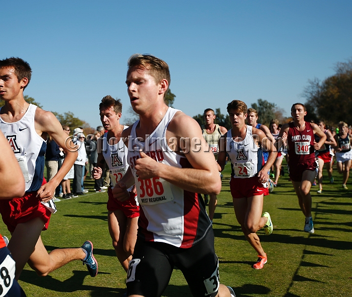 2013-NCAAXCWestSU-048.JPG - Nov 15, 2013; Sacramento, CA, USA; The NCAA D1 West Cross Country Regional at the Haggin Oaks Golf Course.
