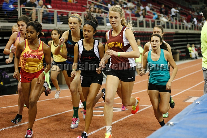 2013DreamMon-090.JPG - 2013 California High School Indoor Invitational track and field meet, February 18 at the Save Mart Center, Fresno, CA.