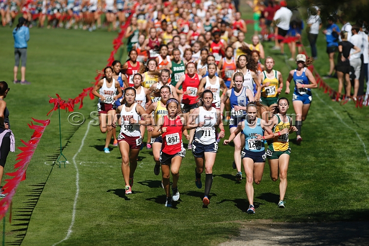 2013SIXCHS-089.JPG - 2013 Stanford Cross Country Invitational, September 28, Stanford Golf Course, Stanford, California.