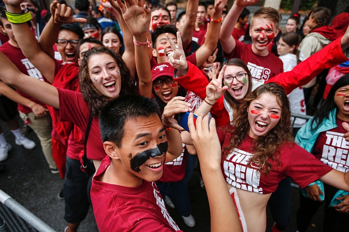 2013StanfordASU-008.JPG - Sept.21, 2013; Stanford, CA, USA; Stanford Cardinal fans before game against the Arizona State Sun Devils at  Stanford Stadium. Stanford defeated Arizona State 42-28.
