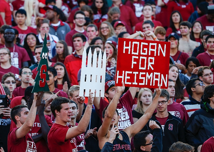 2013StanfordASU-021.JPG - Sept.21, 2013; Stanford, CA, USA; Stanford Cardinal fans during the game against the Arizona State Sun Devils at  Stanford Stadium. Stanford defeated Arizona State 42-28.