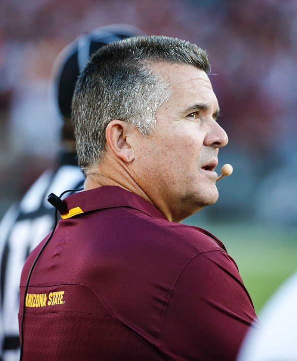 2013StanfordASU-028.JPG - Sept.21, 2013; Stanford, CA, USA; Arizona State Sun Devils head coach Todd Graham during game against the Stanford Cardinal at  Stanford Stadium. Stanford defeated Arizona State 42-28.