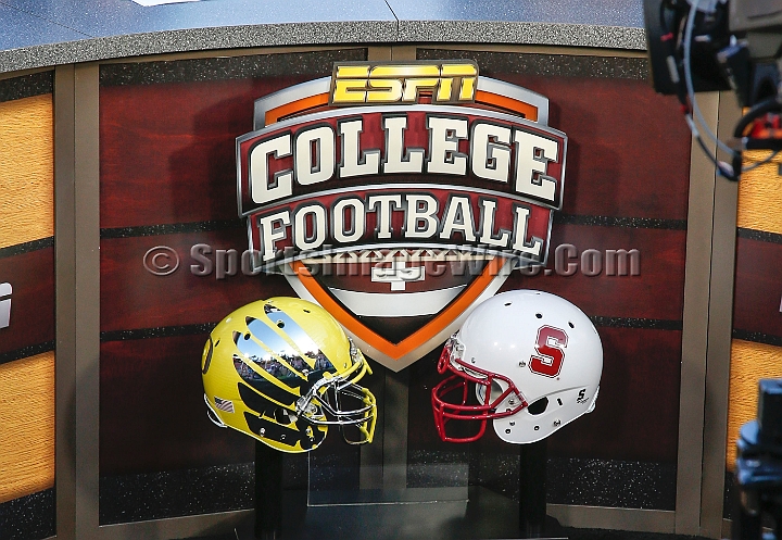 2013-Stanford-Oregon-002.JPG - Nov. 7, 2013; Stanford, CA, USA; The ESPN College Football Game Day set at the Stanford Cardinal against the Oregon Ducks at  Stanford Stadium. 