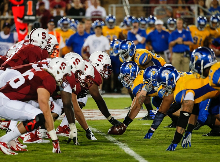 130907-Stanford-SanJose-009.JPG - Sept.7, 2013; Stanford, CA, USA; Stanford Cardinal against the San Jose State Spartans at  Stanford Stadium.
