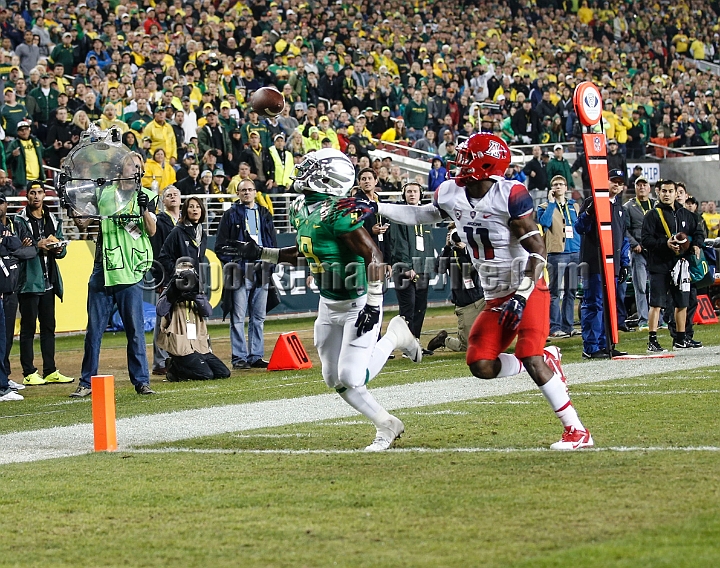 2014P12FB-014.JPG - Dec 5, 2014; Santa Clara, CA, USA; Arizona Wildcats against the Oregon Ducks before the Pac-12 Championship game at Levi's Stadium. Dec 5, 2014; Santa Clara, CA, USA; Oregon Ducks against the Arizona Wildcats before the Pac-12 Championship game at Levi's Stadium. 