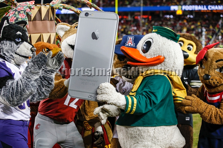 2014P12FB-021.JPG - Dec 5, 2014; Santa Clara, CA, USA; Arizona Wildcats against the Oregon Ducks before the Pac-12 Championship game at Levi's Stadium. Dec 5, 2014; Santa Clara, CA, USA; Oregon Ducks against the Arizona Wildcats before the Pac-12 Championship game at Levi's Stadium. 