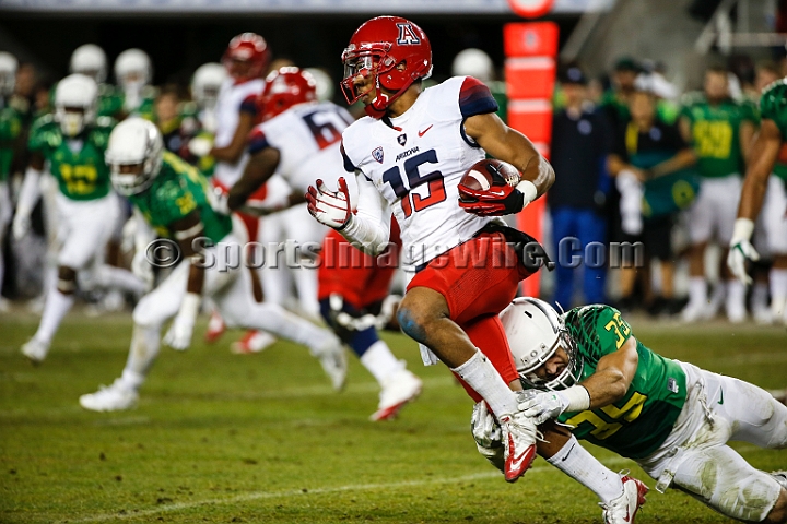 2014P12FB-027.JPG - Dec 5, 2014; Santa Clara, CA, USA; Arizona Wildcats against the Oregon Ducks before the Pac-12 Championship game at Levi's Stadium. Dec 5, 2014; Santa Clara, CA, USA; Oregon Ducks against the Arizona Wildcats before the Pac-12 Championship game at Levi's Stadium. 