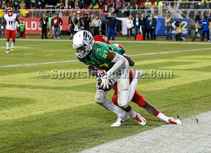 2014P12FB-030.JPG - Dec 5, 2014; Santa Clara, CA, USA; Arizona Wildcats against the Oregon Ducks before the Pac-12 Championship game at Levi's Stadium. Dec 5, 2014; Santa Clara, CA, USA; Oregon Ducks against the Arizona Wildcats before the Pac-12 Championship game at Levi's Stadium. 