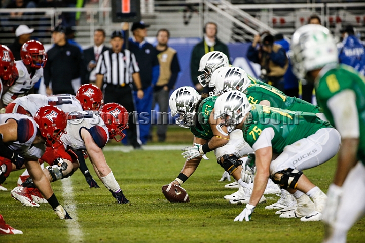 2014P12FB-038.JPG - Dec 5, 2014; Santa Clara, CA, USA; Arizona Wildcats against the Oregon Ducks before the Pac-12 Championship game at Levi's Stadium. Dec 5, 2014; Santa Clara, CA, USA; Oregon Ducks against the Arizona Wildcats before the Pac-12 Championship game at Levi's Stadium. 