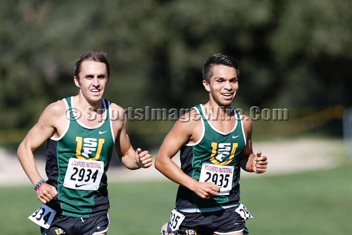 2014StanfordCollMen-182.JPG - College race at the 2014 Stanford Cross Country Invitational, September 27, Stanford Golf Course, Stanford, California.