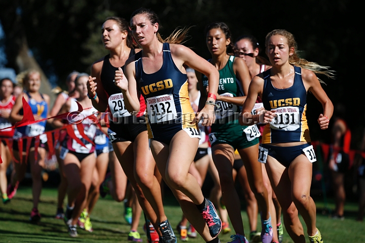 2014StanfordCollWomen-207.JPG - College race at the 2014 Stanford Cross Country Invitational, September 27, Stanford Golf Course, Stanford, California.