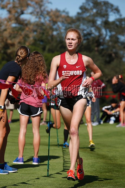 2014StanfordCollWomen-256.JPG - College race at the 2014 Stanford Cross Country Invitational, September 27, Stanford Golf Course, Stanford, California.