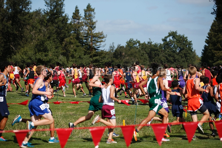 2014StanfordD1Boys-013.JPG - D1 boys race at the Stanford Invitational, September 27, Stanford Golf Course, Stanford, California.