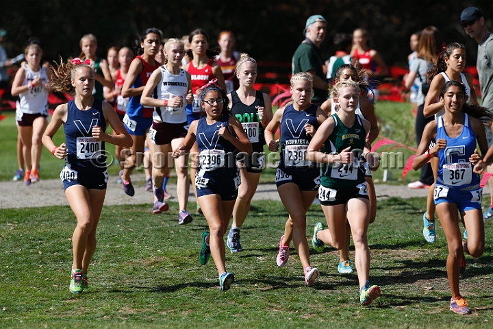 2014StanfordD1Girls-120.JPG - D1 girls race at the Stanford Invitational, September 27, Stanford Golf Course, Stanford, California.