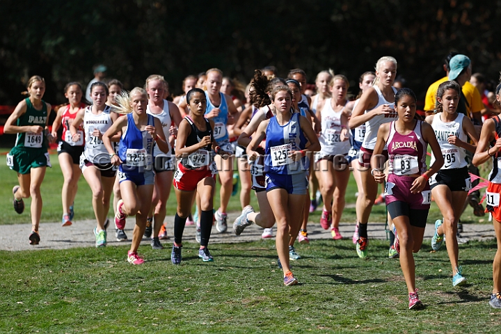 2014StanfordD1Girls-135.JPG - D1 girls race at the Stanford Invitational, September 27, Stanford Golf Course, Stanford, California.