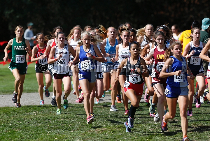 2014StanfordD1Girls-137.JPG - D1 girls race at the Stanford Invitational, September 27, Stanford Golf Course, Stanford, California.